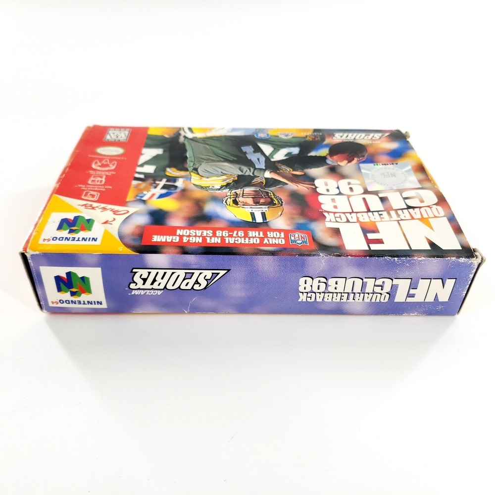 NFL Quarterback Club 98 (Nintendo 64, 1997) Authentic Complete Tested & Works - Picture 10 of 16